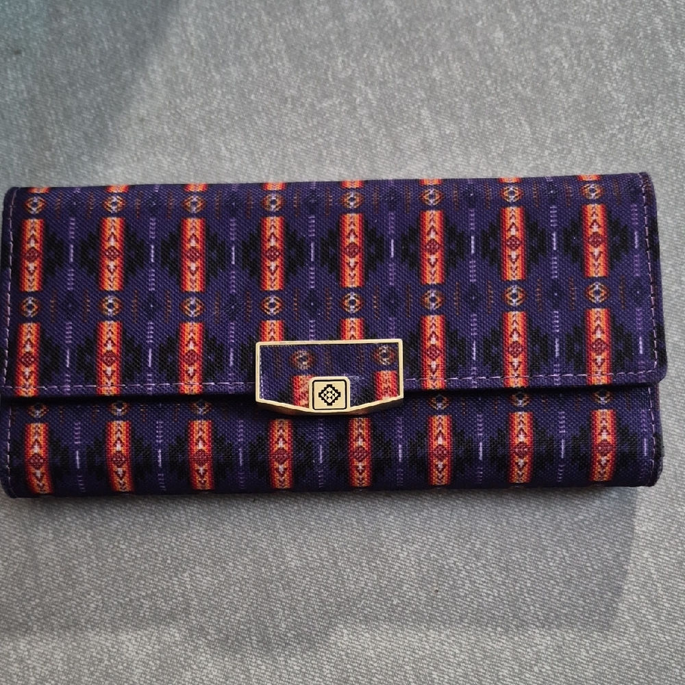 Elegant Purple and Orange Clutch